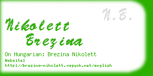 nikolett brezina business card